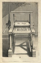 La presse en perspective veue de front, Traicté des manieres de grauer en taille douce sur l'airin, Bosse, Abraham, 1602-1676