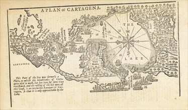 A Plan of Cartagena, Woodcut, 1740 March, Page, 201, volume 10, March 1740