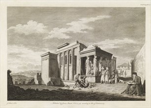 A View of the West End of the Temple of Minerva Polias, and of the Pandrosium, The antiquities of Athens, Newton, W., Stuart