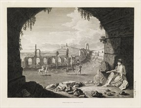 A View of the Front of the Scene, The antiquities of Athens, Newton, W., Stuart, James, 1713-1788, Engraving, 1762-1816, Plate 1