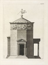 The elevation of the Tower of the Winds, The antiquities of Athens, Basire, James, the Elder, 1730-1802, Revett, Nicholas, 1720