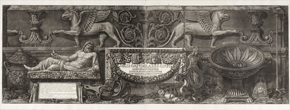 Title page, Vasi, candelabri, cippi, sarcofagi, tripodi, lucerne ed ornamenti antichi, Piranesi, Giovanni Battista, 1720-1778