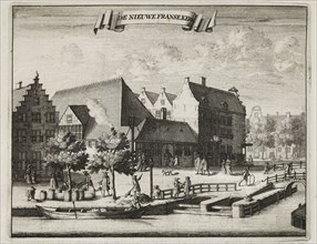 De Nieuwe Franse Kerk, Beschryvinge van Amsterdam, Commelin, Casparus, 1636-1693, Engraving, 1694, Illustration on page 482