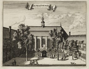 De Franse Kerk, Beschryvinge van Amsterdam, Commelin, Casparus, 1636-1693, Engraving, 1694, Illustration on page 480
