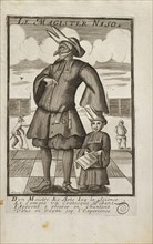 Le Magister Naso, Italian theater prints, Print, 1560-1900, Print numbered 95 in lower right corner