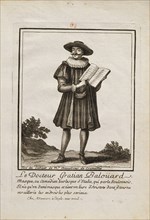 Le Docteur Gratian Baloüarde, Italian theater prints, Print, 1560-1954, Print numbered 68 at top of sheet