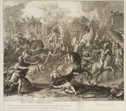 Battle of Arbela: detail, Battles of Alexander, Audran, Gérard, 1640-1703, Le Brun, Charles, 1619-1690, Etching, engraving