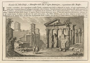 Ruine del Foro di Nerva, Delle magnificenze di Roma antica e moderna, Vasi, Giuseppe, 1710-1782, Etching, between 1747 and 1761