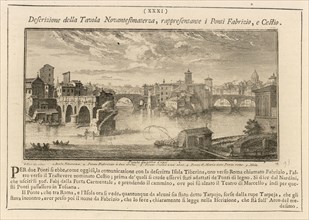 Ponte Quattro Capi, Delle magnificenze di Roma antica e moderna, Vasi, Giuseppe, 1710-1782, Engraving, 1747-1761, Page, 31