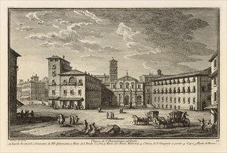 Chiesa di S. Bartolomeo all'Isola, Delle magnificenze di Roma antica e moderna, Vasi, Giuseppe, 1710-1782, Engraving, 1747-1761
