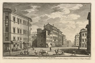 Chiesa di S. Ivo dei Brittoni, Delle magnificenze di Roma antica e moderna, Vasi, Giuseppe, 1710-1782, Engraving, 1747-1761