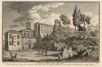 Chiesa di S. Agnese fuori delle mura, Delle magnificenze di Roma antica e moderna, Vasi, Giuseppe, 1710-1782, Engraving, 1747