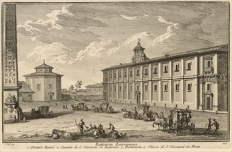 Battisterio Lateranense, Delle magnificenze di Roma antica e moderna, Vasi, Giuseppe, 1710-1782, Engraving, 1747-1761, plate 101