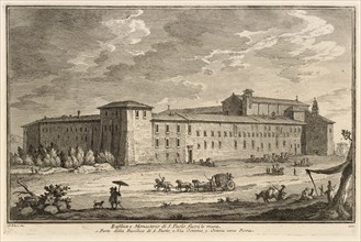 Basilica e Monesterio di S. Paolo fuori le mura, Delle magnificenze di Roma antica e moderna, Vasi, Giuseppe, 1710-1782