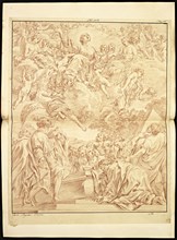 Catalogue raisonne et figure de ses tableaux, La Galerie Électorale de Düsseldorf, Pigage, Nicolas de, 1723-1796, Red crayon