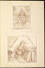 Catalogue raisonne et figure de ses tableaux, La Galerie Électorale de Düsseldorf, Pigage, Nicolas de, 1723-1796, Red crayon