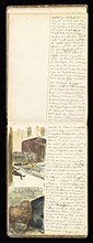 Sketchbook with manuscript notes, Sketchbook with manuscript notes, Bracquemond, Félix, 1833-1914, ca. 1860