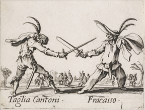 Taglia Cantoni and Fracasso, Italian theater prints, Callot, Jacques, 1592-1635, ca. 1622
