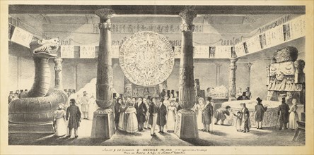 Interior of the exhibition of antient Mexico at the Egyptian Hall Piccadilly, Aglio, Agostino, 1777-1857, Aglio, Agostino, 1777