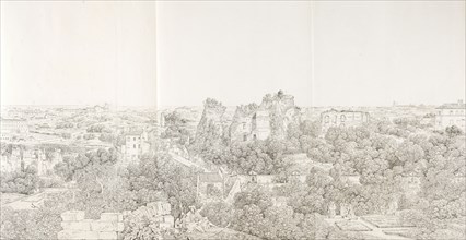 Vue du mont calius et du mont aventin delsinee du couvent de st. bonaventure sur le mont palatin, Grandes vues pittoresques