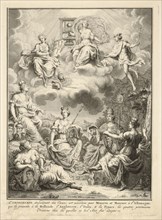 L'imprimerie descendant des Cieux, Histoire de l'origine et des prémiers progrès de l'imprimerie, Marchand, Prosper, d. 1756