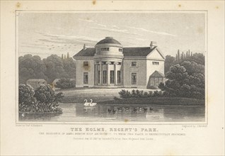 Regent's Park, The Holme, Regent's Park, Metropolitan improvements: or, London in the nineteenth century