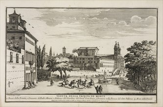 Veduta della Trinita dei Monti, Il nvovo teatro delle fabriche et edifici in prospettiva di Roma moderna sotto il felice