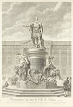 Monument erigé par la ville de Reims en 1765, Description de la place de Louis XV que l'on construit a Reims