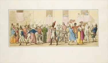 Il carnevale di Roma, Mörner, Hjalmar, 1794-1837, ca. 1820
