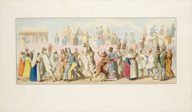 Il carnevale di Roma, Mörner, Hjalmar, 1794-1837, ca. 1820