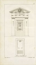 Projet d'un monument à la gloire de N. Poussin, Annales du musée et de l'ecole moderne des beaux-arts: recueil de gravures