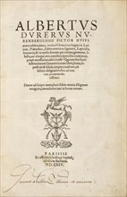 Albertvs Dvrervs Nvrembergensis pictor hvivs aetatis celeberrimus, versus e Germanica lingua in Latinam: pictoribus, fabris