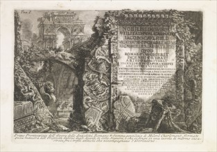 Primo frontespizio, Lettere di givstificazione, Piranesi, Giovanni Battista, 1720-1778, Etching, 1757