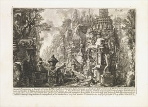 Secondo frontespizio, Lettere di givstificazione, Piranesi, Giovanni Battista, 1720-1778, Etching, 1757