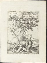 Frontispiece of volume 1, Le gemme antiche figurate, Agostini, Leonardo, 1593-ca. 1670, Bellori, Giovanni Pietro, 1615?-1696