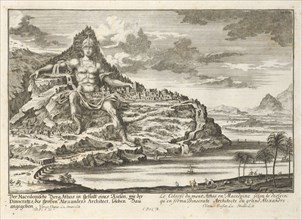 Mount Athos as a Colossal Statue, Entwurff einer historischen Architectur: in Abbildung unterschiedener berühmten Gebäude