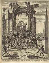 Frontispiece: march of the dead, Theatrum mortis humanae tripartitum, Trost, Andreas, German, d. 1708, Valvasor, Johann Weichard