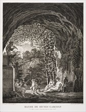 Danse de Jeunes Garçons, Collection des tableaux en gouache et des dessins de Salomon Gessner, Gessner, Salomon, 1730-1788