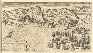 Tabella topographica, in qua tota fere Canaria magna cum sua urbe Allagona, Americae pars VIII., Bry, Johann Theodor de, 1561