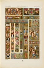 Renaissance L'ornement polychrome, Bénard, Firmin-Didot, Firm, Racinet, A., Auguste, 1825-1893, Chromolithograph