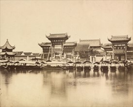Temple on the water, Nanking, Views and scenes of China, Pow Kee, attrib., Albumen, 189
