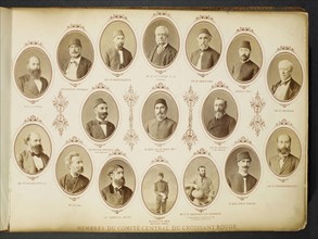 Members du comité central du Croissant Rouge, photographs of the Ottoman Empire and the Republic
