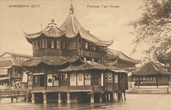 Shanghai City, famous tea house, Cities and sites postcard collection, Unknown, ca. 1890