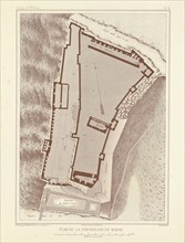 Plan de la forteresse de karak, Voyage d'exploration à la mer Morte, à Petra, et sur la rive gauche du Jourdain, Albert, Honoré