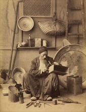 Tinsmith, orientalist photography, Berggren, Guillaume, ca. 1870