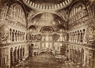 Interior of St. Sophie, orientalist photography, Anonymous, ca. 1870