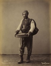 Marchand de leblebi, orientalist photography, Sebah and Joaillier, ca. 1870