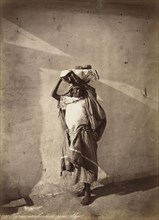 Bread seller, orientalist photography, Geiser, Jean-Théophile, 1848-1923, 1870s