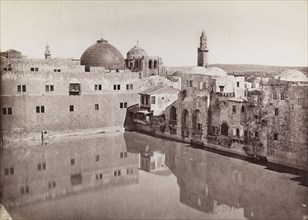 Pool of Hezekias, orientalist photography, Maison Bonfils, Albumen print, 1880s