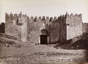 Damascus Gate, orientalist photography, Bonfils, Félix, 1831-1885, 1880s